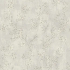 Papel de Parede Vinílico Floral Delicado Lilás com Brilho Biarritz - PDF2907