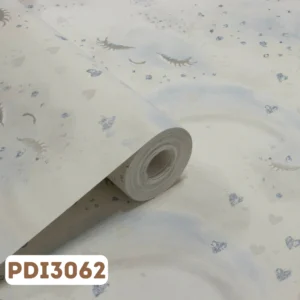 Papel de Parede Infantil Arco Iris Nuvem Azul - PDI3062