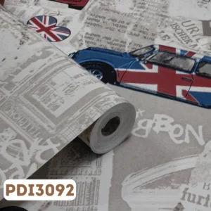 Papel de Parede Infantil Carros Ingleses - PDI3092