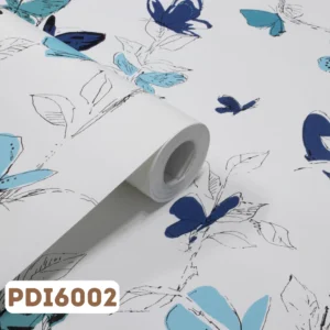 Papel de Parede Infantil Borboleta Tons em Azul - PDI6002