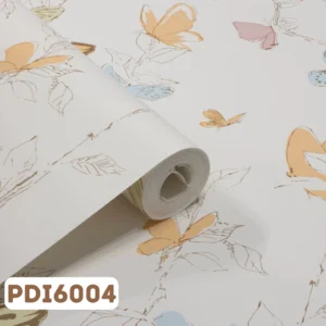 Papel de Parede Infantil Borboleta Verde com Amarelo - PDI6004