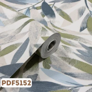 Papel de Parede Vinílico Floral Verde Folhas - PDF5152