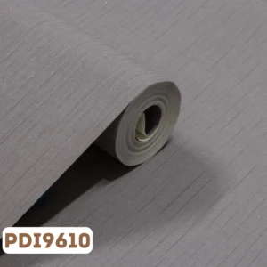 Papel de Parede Vinílico Linho Cinza Escuro c/ Brilho - PDI9610