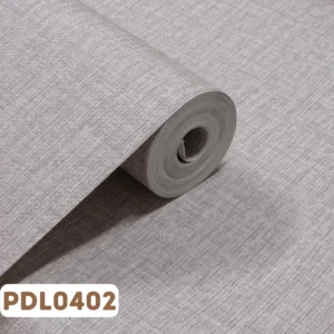 Papel de Parede Vinílico Linho Cinza Claro - PDL0402