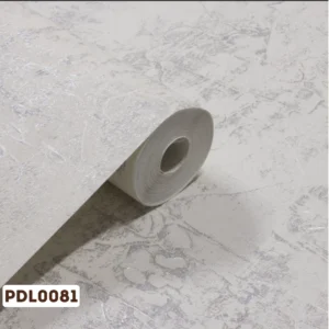 Papel de Parede Vinílico Texturizado Branco e Prata - PDL0081