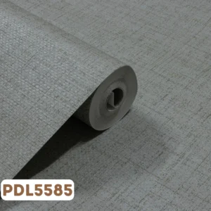 Papel de Parede Vinílico Linho Cinza Claro e Verde - PDL5585