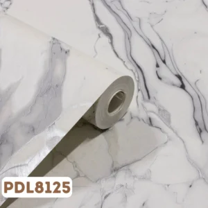 Papel de Parede Vinílico Mármore Cinza e Branco - PDL8125