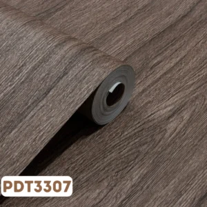 Papel de Parede Vinílico Madeira Marrom Escuro - PDT3307
