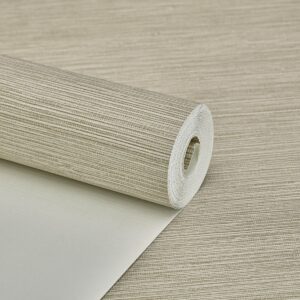 Papel de Parede Linho Texturizado Bege - CES - AK402
