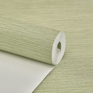 Papel de Parede Linho Texturizado Verde Claro - CES - AK409