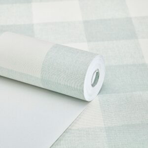 Papel de Parede Xadrez Verde Claro - CES - M1010