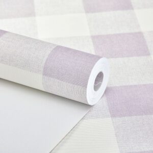 Papel de Parede Xadrez Lilás - CES - M1011
