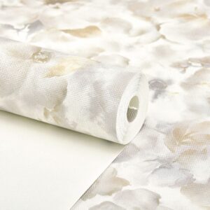 Papel de Parede Floral Bege - CES - TS536 - 7