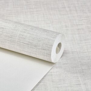 Papel de Parede Linho Texturizado Cinza Claro - CES - T545 - 1