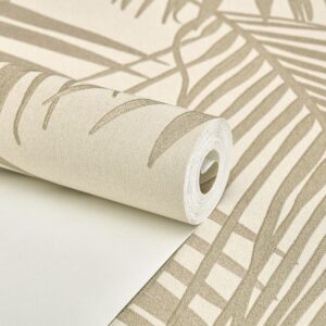 Papel de Parede Floral Bege Marrom - CES - T555 - 5