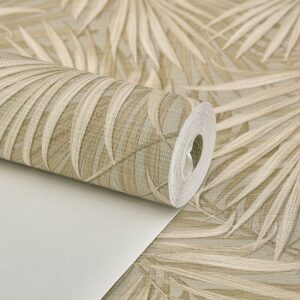 Papel de Parede Floral Bege Marrom - CES - T556- 5