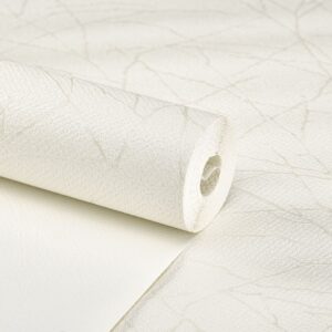 Papel de Parede Abstrato Off White Creme - CES - T557-1