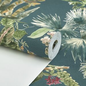 Papel de Parede Floral Verde - TS18152
