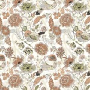 Papel de Parede Laranja Floral - P05 - ENL-2905