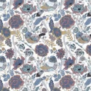 Papel de Parede Colorido Floral Pássaro  - P17 - ENL-2901