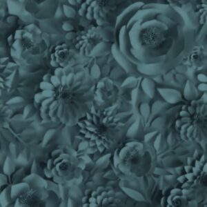 Papel de Parede Azul Flor - IF-232901