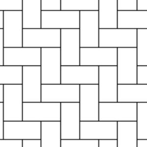 Papel de Parede Geométrico Branco e Preto  - IF-777001