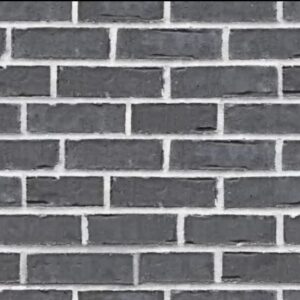 Papel de Parede Cinza Escuro Tijolinho - IF-190302