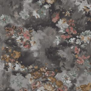 Papel de Parede Rosa e Marrom Floral - CS-000506