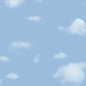 Papel de Parede Infantil Nuvens Azul - MD-1501