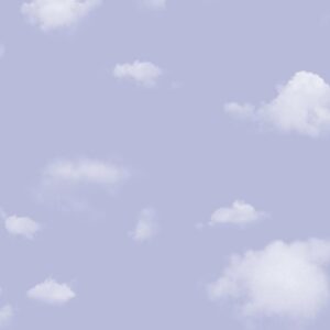 Papel de Parede Infantil Nuvens Lilás - MD-4005