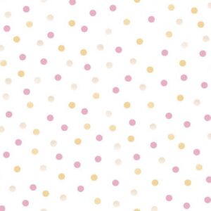 Papel de Parede Infantil Bolinhas Rosa - MD-4006