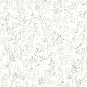 Papel de Parede Infantil Floral Rosa - MD-0904