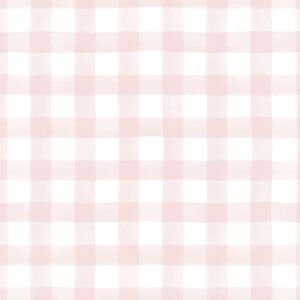 Papel de Parede Infantil Xadrez Rosa - MD-1002
