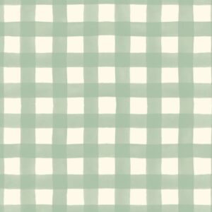 Papel de Parede Infantil Xadrez Verde - MD-1004