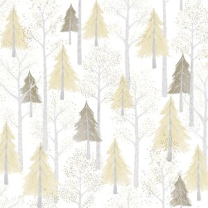 Papel de Parede Infantil Floral Bege - MD-0104